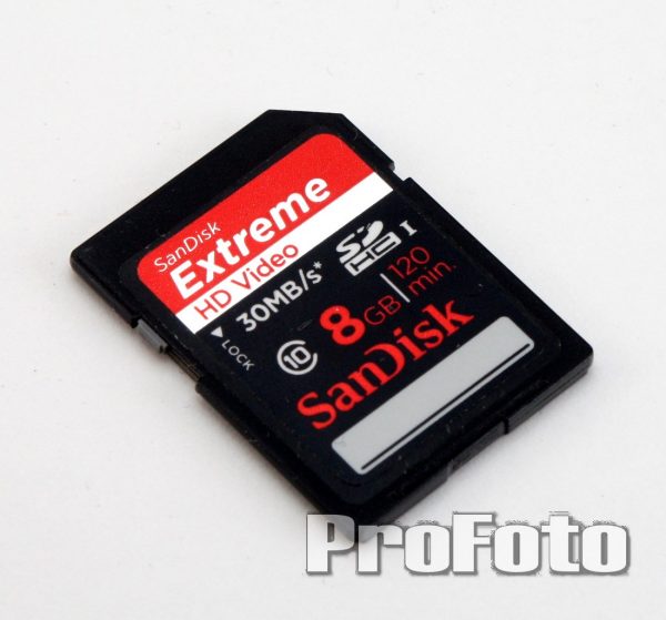 Memorijska kartica SanDisk Extreme HD Video 8GB I 120min  30 MB/s Secure Digital (SD)