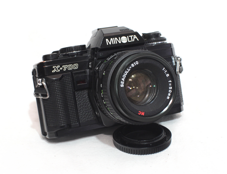 Minolta X-700 Seagull 50mm f/1.8 MD