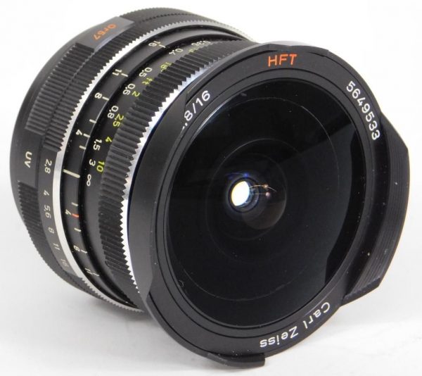 Zeiss Distagon Fisheye HFT 16mm f/2.8, Rollei QBM