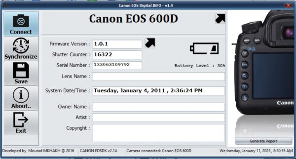 Canon EOS 600D DSLR (Body) 16k