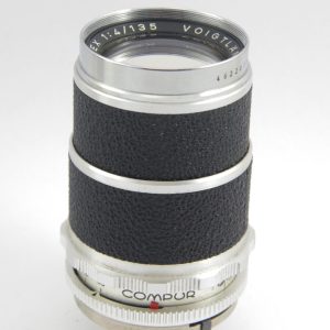 Voigtlander Super Dynarex 135mm F4 Bessamatic Camera DKL Mount + Case